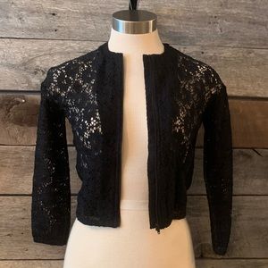 New LuLaRoe Monroe Black Lace Jacket 12